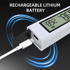 RC1201-A Salinity 0-5% Handheld Portable Waterproof Fully Automated Salinometer High Accuracy Digital Salt Concentration Gauge Aquarium Seawater