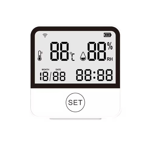 Digital WIFI Tuya Smart IPS Display Temperature & Humidity Meter Sensor Thermostat with Android App Control for Hotel Home Use