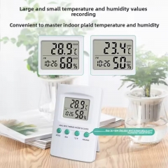 TL8007B High Accuracy Digital LCD Display Indoor Temperature Humidity Monitor Calendar Eco-friendly Plastic Bath Use