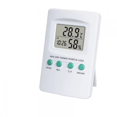 TL8007B High Accuracy Digital LCD Display Indoor Temperature Humidity Monitor Calendar Eco-friendly Plastic Bath Use