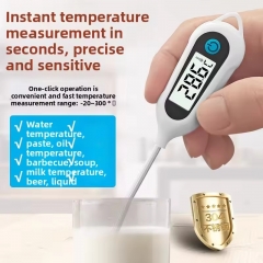 RC1002 Digital BBQ Thermometer Plastic Shell Kitchen Food-grade Probe 24 Hours Monitoring 3-Second Response Food Safety Control Baby
