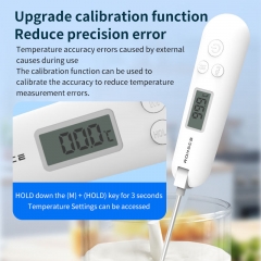 RC1003 High-Precision Portable Foldable Digital Food Thermometer Household Thermometers for Water Food Kitchen Oil Temperatures Probes