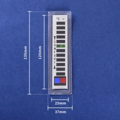 STK-001A High Quality Temperature Tester Liquid Crystal Thermochromic Lcd Thermometer Strip with Adhesive Sticker