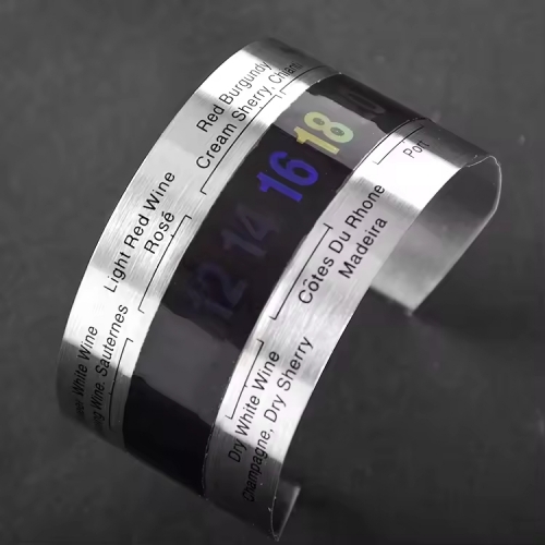 ST-port01 Bottle Wine Thermometer  Stainless Steel LCD Display Serving Party Checker Bracelet Thermometer Shop Bar Kitchen Tools