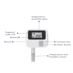 MST01 Industrial Thermo-Hygrometer Ble Humidity Temperature Data Logger Small Digital Smart Wireless Bluetooth Temperature Sensors
