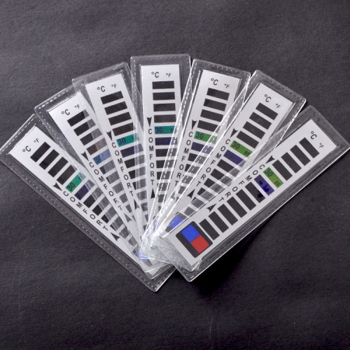 STK-001A High Quality Temperature Tester Liquid Crystal Thermochromic Lcd Thermometer Strip with Adhesive Sticker