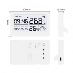LX8115 Smart Digital Thermometer Hygrometer with USB Port Large Screen Date & Time Display Home Office Baby Room Calendar Clock