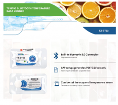 Temp-BT03 Data Logger for Cold Chain Logistics Bluetooth Temperature Data Logger Freezer Monitor