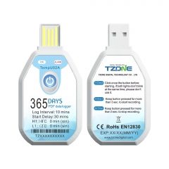 TempU02A Disposable Temperature Logger Upgraded Cold Chain Data Logger for Food Trucks