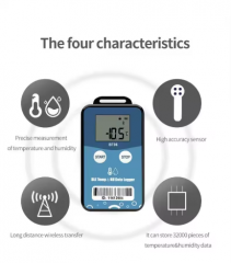 Temp-BT06 Mega Sale Cold Chain Logistics Temperature Data Logger Temp and RH Recorder with Bluetooth5.0