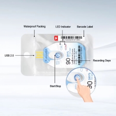 TEMPU02 Cheap USB Disposable Temperature Data Cold Chain Temperature Monitor for Foods Greenhouse