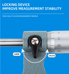 DD-M25 Micrometer Screw Gauge 0-25mm Teaching High Precision 0.001 Outer Diameter Micrometer