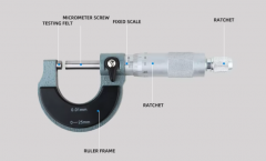 DD-M25 Micrometer Screw Gauge 0-25mm Teaching High Precision 0.001 Outer Diameter Micrometer
