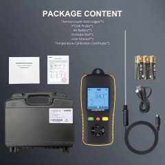 PTD601 Digital Data Logger Thermometer Temperature Humidity Monitoring Plastic Material Industrial Thermocouple