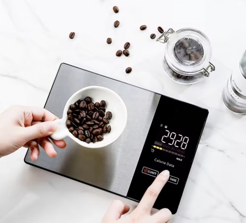 Custom Digital Kitchen Food Scale With Calories 5kg Capacity Smart Nutrition Facts Scale Lcd Display