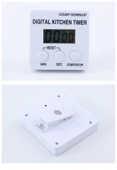 D01-100M ABS Magnetic LCD Digital Kitchen Countdown Timer Alarm Practical Plastic Stand Kitchen Timer for Cooking Alarm Clock
