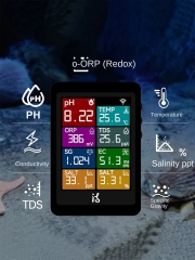 IBowl10 Modern Rectangle Real-Time TDS Temperature pH Detection Multifunctional Fish Tank Water Quality Tester Living Box