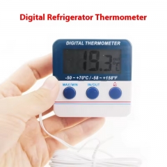 SH-171 Mini Wired ABS Refrigerator Thermometer Indoor and Outdoor Digital Thermometer with Alarm Function OEM Supported