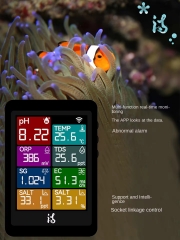 IBowl10 Modern Rectangle Real-Time TDS Temperature pH Detection Multifunctional Fish Tank Water Quality Tester Living Box