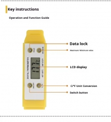 SH-126 -20℃ ~ 120℃ Digital Kitchen BBQ Thermometer Instant Read LCD Temperature Tester for Baking and Cooking Candy
