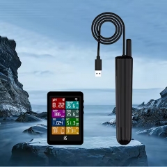 IBowl10 Modern Rectangle Real-Time TDS Temperature pH Detection Multifunctional Fish Tank Water Quality Tester Living Box