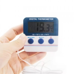 SH-171 Mini Wired ABS Refrigerator Thermometer Indoor and Outdoor Digital Thermometer with Alarm Function OEM Supported