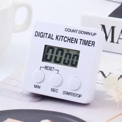 D01-100M ABS Magnetic LCD Digital Kitchen Countdown Timer Alarm Practical Plastic Stand Kitchen Timer for Cooking Alarm Clock
