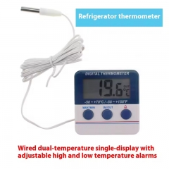 SH-171 Mini Wired ABS Refrigerator Thermometer Indoor and Outdoor Digital Thermometer with Alarm Function OEM Supported