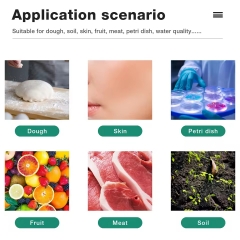 PH-86 Digital Flat Probe pH Meter for Food Soil Testing Acidity Tester for Fruits Vegetables Cheese Meat Bread Water-OEM