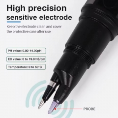 PH-86L Digital Multifunctional pH EC Temperature Meter with LCD Display and Water Quality Tester for Aquarium and Pool