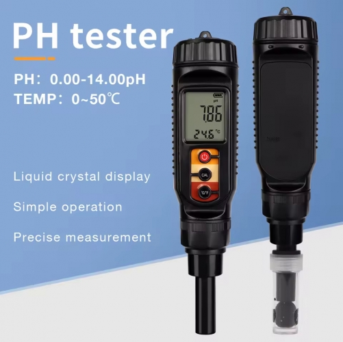 PH-86 Digital Flat Probe pH Meter for Food Soil Testing Acidity Tester for Fruits Vegetables Cheese Meat Bread Water-OEM