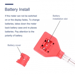 PH-98105 Digital Acidity Meter PH Meter Soil Meter Tester for Plants Flowers Vegetable Acidity Moisture PH Measurement