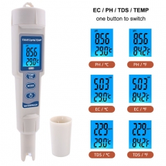 PH-3508 4 in 1 TDS/PH/EC/Temperature Meter With Backlight Waterproof Digital Water Quality Monitor Tester