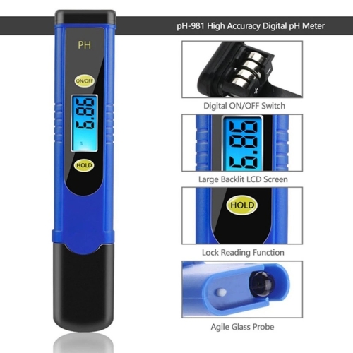 KL-PH-981 pen type acidity meter with temperature compensation pH pool analyzer i