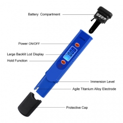 EC-988 0~1999μS/cm Digital Water Quality Tester Accuracy Conductivity Pen EC Meter 0~1999uS/cm Datahold and ATC