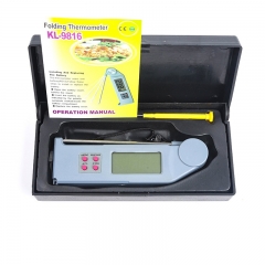 KL-9816 Mini Folding Digital Temperature Gauge Indoor/Outdoor Temperature Gauge Needle Temperature