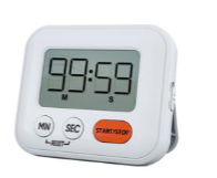 HX-2119 99'59'' Digital Countdown Timer 2 Adjustable Volume & Vibration Mute Mode Kitchen Timer Gym Teacher Kids Timer