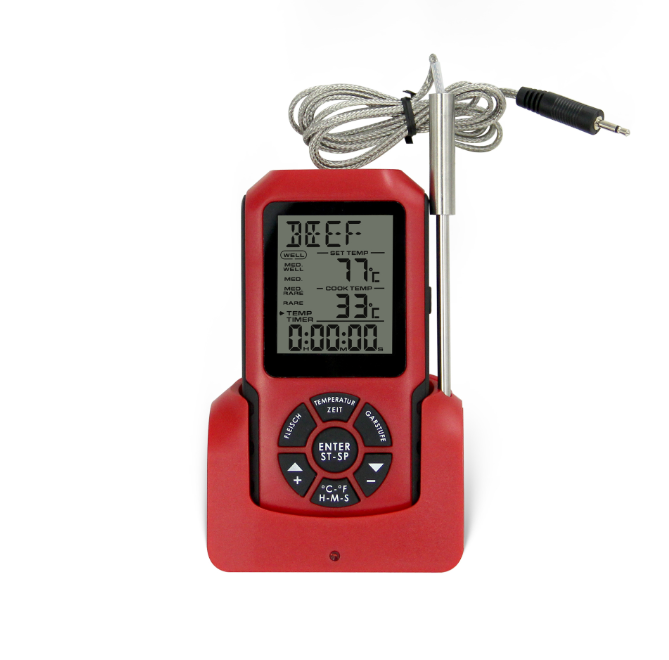 SH-024 Wireless Digital Instant Read Flexible Cooking Meat Barbecue Food Grill Thermometer Gauge for Long Range