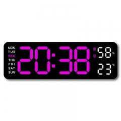 YD-5503 Hot-Selling Black Shell Large Font Alarm Clock Simple Multifunctional Clock Digital Digital Clocks