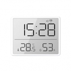 YD-8218 Slim Quartz Wall Clock with Needle Display Plastic Material Antique Style Multi-function Alarm
