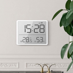 YD-8218 Slim Quartz Wall Clock with Needle Display Plastic Material Antique Style Multi-function Alarm