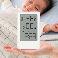 YD-9032 New Lcd Large Screen Alarm Clock Table Top Hanging Dual-use Children's Room Temperature and Humidity Display Digital Clock