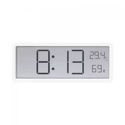 YD-YD106 LCD Screen Digital Wall Clock Time Temperature Humidity Display Electronic Clock Hanging Desktop Digital Clock