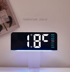 YD-GH9001 Multi-functional Digital Alarm Clock Reloj LED Digital Desk Clock Display Temperature Week Calendar Table Alarm Clock with Light