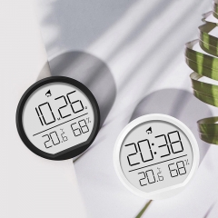 YD-2303 Thin Digital Display Quartz Movement Desk Clock Indoor Household Electronic Temperature Humidity Meter Wall-Mounted for Kitchen