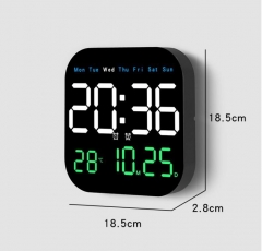 YD-6650 NEW Large LED Brightness Adjustable Timer Alarm LED Clock Digital Wall Table Clock Remote Home Decor Office Factory