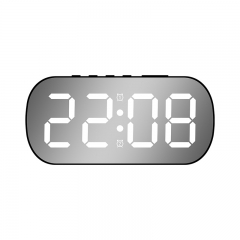 YD-6637 Rechargeable Digital Alarm Clock Snooze Night Mode Table Clock USB Temperature Time Display LED Clocks