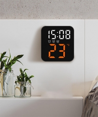 YD-8015 New Multifunctional Colorful Display Temperature Calendar Simple LED Digital Alarm Wall Clock Home Decor