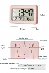 YD-YD005 Small Household Hygrometer Thermometer Temperature Humidity Tester Alarmed Clock for Eyelash Extension Beauty Salon Use