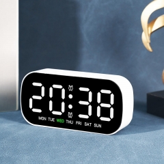 YD-5507 Adjustable Brightness Digital Alarm Clock Date Time Display Custom Logo Desktop Bedside Table for Bedroom/Office Modern Design